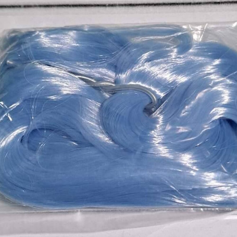 frosty blue hair to rehair a doll or my little pony toy